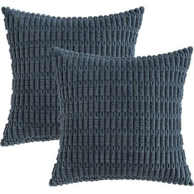 konhill (As show, One size) Pack Of 2 Corduroy Decorative Throw Pillow Covers 20x20 Inch konhill (As show, One size) Pack Of 2 Corduroy Decorative Throw Pillow Covers 20x20 Inch