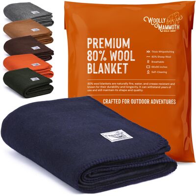 topuhair Woolly Mammoth Woolen Company Explorer Collection Wool Blanket 66" x 90 topuhair Woolly Mammoth Woolen Company Explorer Collection Wool Blanket 66" x 90
