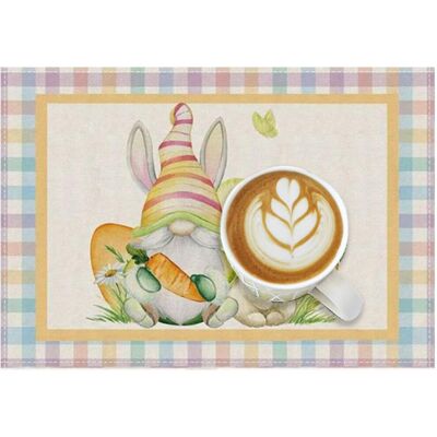 Unbranded (4) Easter Bunny Placemat,Kitchen Table Mats Linen Bunny Flowers Easter Placem Unbranded (4) Easter Bunny Placemat,Kitchen Table Mats Linen Bunny Flowers Easter Placem