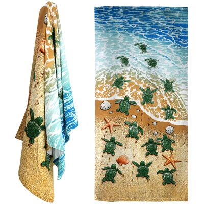 GEEZY - Turtles - Large - Microfibre - Bath Towel GEEZY - Turtles - Large - Microfibre - Bath Towel