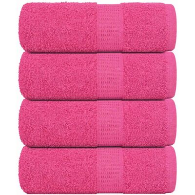 vidaXL Soap Towels 4 pcs Pink 30x30 cm 360 gsm 100% Cotton towel bath towel vidaXL Soap Towels 4 pcs Pink 30x30 cm 360 gsm 100% Cotton towel bath towel