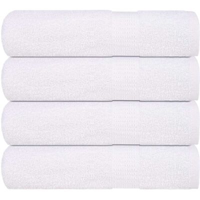vidaXL Shower Towels 4 pcs White 70x140 cm 360 gsm 100% Cotton towel vidaXL Shower Towels 4 pcs White 70x140 cm 360 gsm 100% Cotton towel