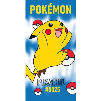 Pokémon Pokemon Pikachu Bath Beach Towel - 140 x 70 cm - 100% COTTON Pokémon Pokemon Pikachu Bath Beach Towel - 140 x 70 cm - 100% COTTON