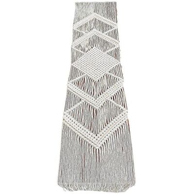 Unbranded (As show, One size) Nordic Style Macrame Table Runner Hollow Out Handmade Woven Unbranded (As show, One size) Nordic Style Macrame Table Runner Hollow Out Handmade Woven