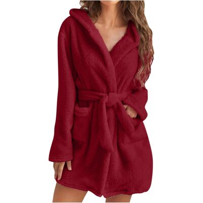 Unbranded (M, 001* Red) Women's Robes Fleece Plush Soft Fluffy Fuzzy Cozy Warm Lightweight Unbranded (M, 001* Red) Women's Robes Fleece Plush Soft Fluffy Fuzzy Cozy Warm Lightweight