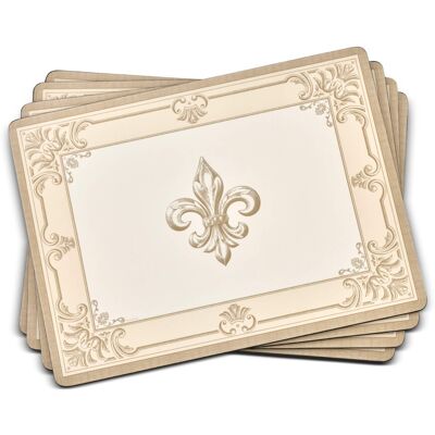 Pimpernel FDC-Fleur de LYS Collection Placemats Set of 4 Heat Resistant Mats Pimpernel FDC-Fleur de LYS Collection Placemats Set of 4 Heat Resistant Mats