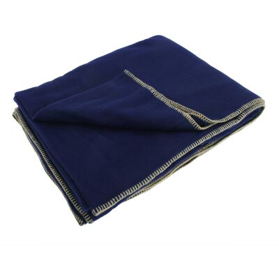 (One Size, Marine) Result Plain Warm Outdoor Fleece Blanket (330gsm) (Pack of 2) (One Size, Marine) Result Plain Warm Outdoor Fleece Blanket (330gsm) (Pack of 2)