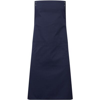 (One Size, Navy) Premier Unisex Adult Swap & Pop Customizable Full Apron (One Size, Navy) Premier Unisex Adult Swap & Pop Customizable Full Apron