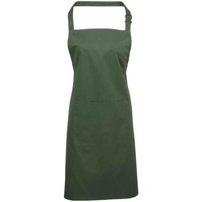 Premier Moss Unisex Apron - Adjustable, Plain - Apron Premier Moss Unisex Apron - Adjustable, Plain - Apron