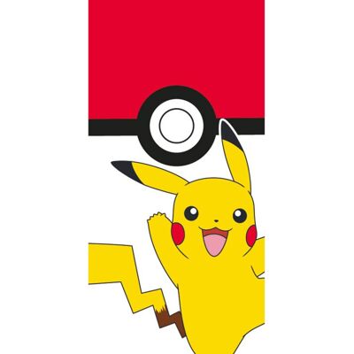 Pokemon - Pikachu Beach Towel - Red/White - Towel Pokemon - Pikachu Beach Towel - Red/White - Towel