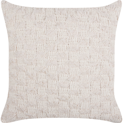 Beliani Beige Knitted Cushion - Cushion Beliani Beige Knitted Cushion - Cushion
