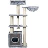 RHR Quality RHRQuality Cat Tree Cat Relax Light Grey