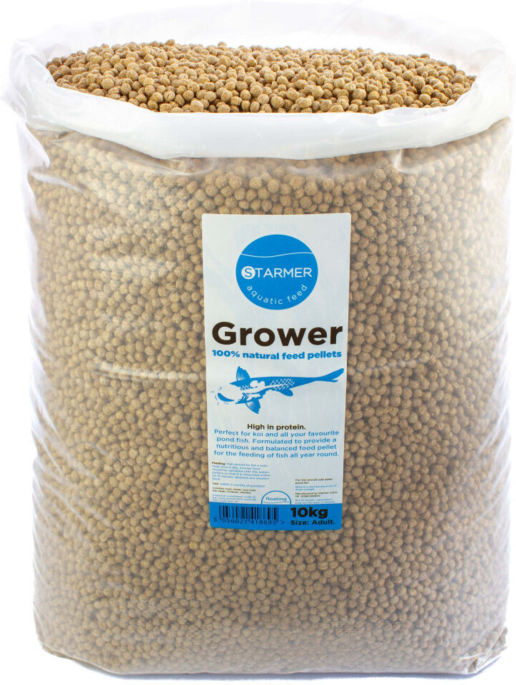 STARMER Aquatic Feed Koi carp 30% protein GROWER floating pond feed natural pellets 10kg