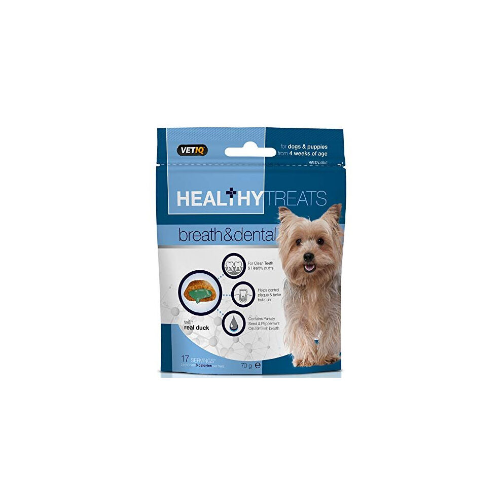 VETIQ Healthy Dog Dental Treats (4x70g) Dog Chews for Clean Teeth and Healthy Gu