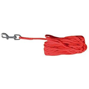Trixie 19773 Set Line, 15 M/5 Mm, Red - Dog Tracking Lead Training Line Nylon - Trixie 19773 Set Line, 15 M/5 Mm, Red - Dog Tracking Lead Training Line Nylon -