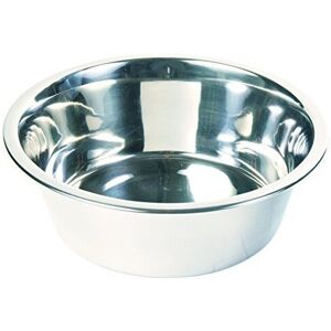Trixie Stainless Steel Dog Bowl, 1.8 Litre - New Food Water Bowl Sizes Quality - Trixie Stainless Steel Dog Bowl, 1.8 Litre - New Food Water Bowl Sizes Quality -