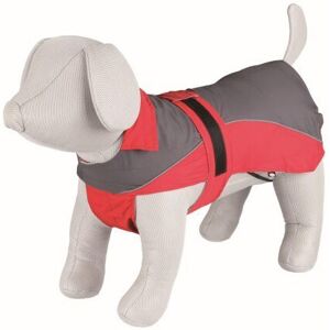 Trixie Lorient Raincoat, 30 Cm, Red/grey - Dog Sizes Coat Various Rain Raincoat Trixie Lorient Raincoat, 30 Cm, Red/grey - Dog Sizes Coat Various Rain Raincoat