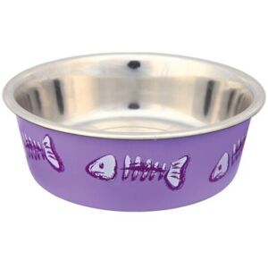 Trixie Stainless Steel Bowl With Plastic Coating, 0.25 L/ø 12cm - Cat Water Feeding - Trixie Stainless Steel Bowl With Plastic Coating, 0.25 L/ø 12cm - Cat Water Feeding -