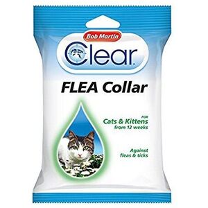 Bob Martin Clear Flea & Tick Cat Collar - Repels Fleas & Ticks for Up to 6 Weeks Bob Martin Clear Flea & Tick Cat Collar - Repels Fleas & Ticks for Up to 6 Weeks