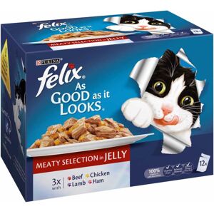 Felix Pouch Agail Meat Menus Multipack Mvp 12x100g (Pack of 4) Felix Pouch Agail Meat Menus Multipack Mvp 12x100g (Pack of 4)