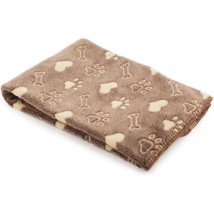 Ancol Sleepy Paws Dog & Cat Comfort Blanket Brown 74x74cm Ancol Sleepy Paws Dog & Cat Comfort Blanket Brown 74x74cm