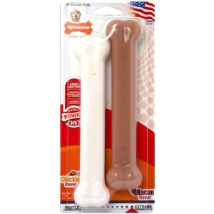 Nylabone Power Dura Chew Twin Pack Chicken/bacon Giant Nylabone Power Dura Chew Twin Pack Chicken/bacon Giant