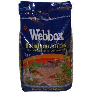 Webbox Rainbow Sticks Floating Fish Food for Koi & Pond Fish 5kg - Product Code Webbox Rainbow Sticks Floating Fish Food for Koi & Pond Fish 5kg - Product Code