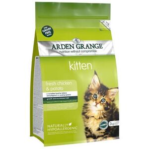 Arden Grange Fresh Chicken and Potato Grain Free Kitten Food - 2kg Arden Grange Fresh Chicken and Potato Grain Free Kitten Food - 2kg