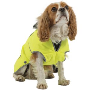 Ancol Muddy Paws Stormguard Fleece Lined Coat & Chest Protector Hi Vis Small Ancol Muddy Paws Stormguard Fleece Lined Coat & Chest Protector Hi Vis Small