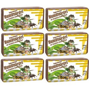 Humusziegel 6 x 650 grams of Coconut Litter for Reptiles, Terrarium Substrate, Terrarium Bed Humusziegel 6 x 650 grams of Coconut Litter for Reptiles, Terrarium Substrate, Terrarium Bed
