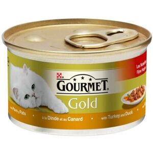 Purina Gourmet Gold Duck & Turkey in Gravy Cat Food - 85g Can, Case of 12 Purina Gourmet Gold Duck & Turkey in Gravy Cat Food - 85g Can, Case of 12