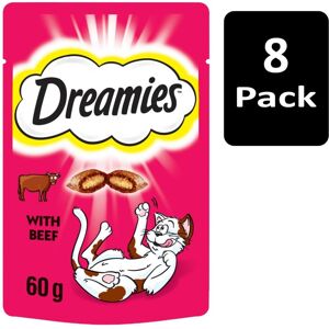 DREAMIES Cat Treats with Beef 8x60g DREAMIES Cat Treats with Beef 8x60g