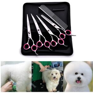 Unbranded 6" Cat Dog Pet Hair Grooming Cutting Thinning Scissors Set Curved Unbranded 6" Cat Dog Pet Hair Grooming Cutting Thinning Scissors Set Curved