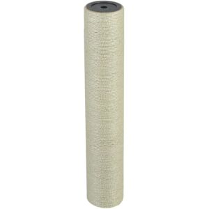 vidaXL Cat Scratching Post 8x45cm 10mm Beige Kitten Scratch Pole Stand Tree vidaXL Cat Scratching Post 8x45cm 10mm Beige Kitten Scratch Pole Stand Tree