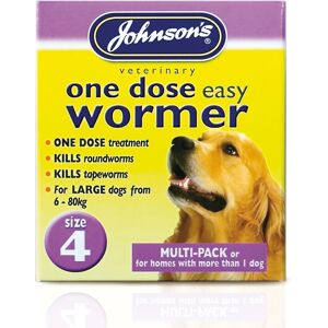 Johnson's Veterinary Johnsons Veterinary 4 One Dose Easy Dog Wormer Johnson's Veterinary Johnsons Veterinary 4 One Dose Easy Dog Wormer