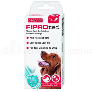 Beaphar Fiprotec Medium Dog Flea Treatment - Flea and Tick Control Beaphar Fiprotec Medium Dog Flea Treatment - Flea and Tick Control