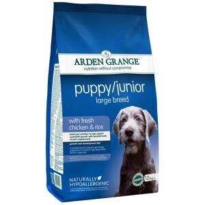 (2 x 12kg bags) Dry Dog Food Arden Grange Large Breed Puppy/Junior Chicken & Ric (2 x 12kg bags) Dry Dog Food Arden Grange Large Breed Puppy/Junior Chicken & Ric
