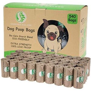 Greener Walker Poo Bags for Dog Waste, 540 Poop Bags,Extra Thick Strong 100% Lea Greener Walker Poo Bags for Dog Waste, 540 Poop Bags,Extra Thick Strong 100% Lea