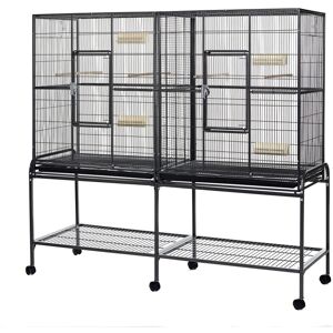 Little-Friends Chinchilla Rat Ferret Large Double Cage 165cm With Stand On Wheels - Elegance Little-Friends Chinchilla Rat Ferret Large Double Cage 165cm With Stand On Wheels - Elegance