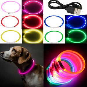 Unbranded (Green, 70cm) USB Rechargeable LED Dog Pet Collar Flashing Size Adjustable Safet Unbranded (Green, 70cm) USB Rechargeable LED Dog Pet Collar Flashing Size Adjustable Safet