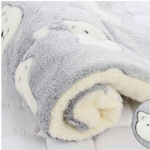 Unbranded (Grey Bear, 69*52cm) Puppy Pet Home Blanket Cat Dog Bed Mattress Kennel Large So Unbranded (Grey Bear, 69*52cm) Puppy Pet Home Blanket Cat Dog Bed Mattress Kennel Large So