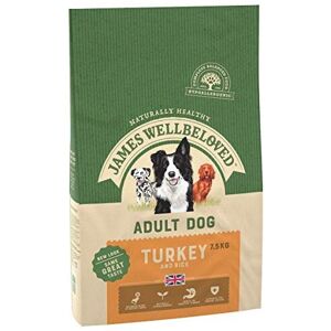 James Wellbeloved Complete Dry Adult Dog Food Turkey and Rice, 7.5 kg James Wellbeloved Complete Dry Adult Dog Food Turkey and Rice, 7.5 kg