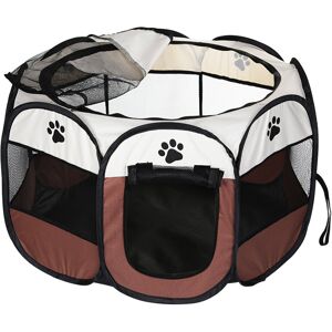 Unbranded (Brown) Pet Cage Kennel Soft Fabric Dog Playpen Cage Unbranded (Brown) Pet Cage Kennel Soft Fabric Dog Playpen Cage