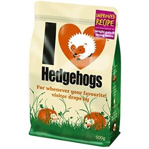 Jacobi Jayne Hedgehog Food 500g - I Love Hedgehogs - rich, nutritious food for garden hedgeho Jacobi Jayne Hedgehog Food 500g - I Love Hedgehogs - rich, nutritious food for garden hedgeho
