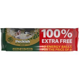 Peckish Extra Goodness Energy Balls Wild Birds Feeding, Extra Protein - 6+6 Pack Peckish Extra Goodness Energy Balls Wild Birds Feeding, Extra Protein - 6+6 Pack