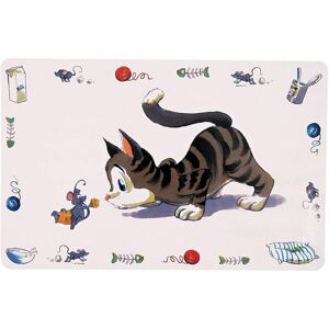 Comic Cat Print Place Mat, 44 x 28cm - Mat 28cm Bowl - trixie mat cat co Comic Cat Print Place Mat, 44 x 28cm - Mat 28cm Bowl - trixie mat cat co