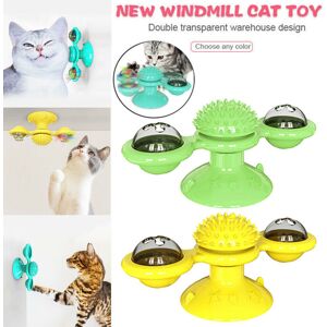 Ranpo (Lake Blue) Windmill Toy For Cat Puzzle Turntable Pet Interact Ranpo (Lake Blue) Windmill Toy For Cat Puzzle Turntable Pet Interact