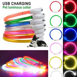 Ranpo (Orange) USB Recharge LED Pet Dog Collar Night Luminous Safety Cat Neck Ring Cut Ranpo (Orange) USB Recharge LED Pet Dog Collar Night Luminous Safety Cat Neck Ring Cut