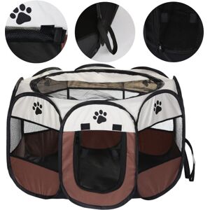 Unbranded (Brown) Large Soft Foldable Pet Cage Puppy Playpen Unbranded (Brown) Large Soft Foldable Pet Cage Puppy Playpen