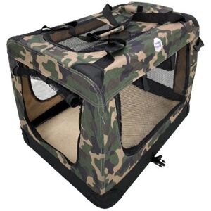 (Green Camo, Medium) HugglePets Fabric Dog Crate, Mat & Treat Food Bag (Green Camo, Medium) HugglePets Fabric Dog Crate, Mat & Treat Food Bag